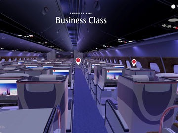 Emirates virtual reality cabin tour